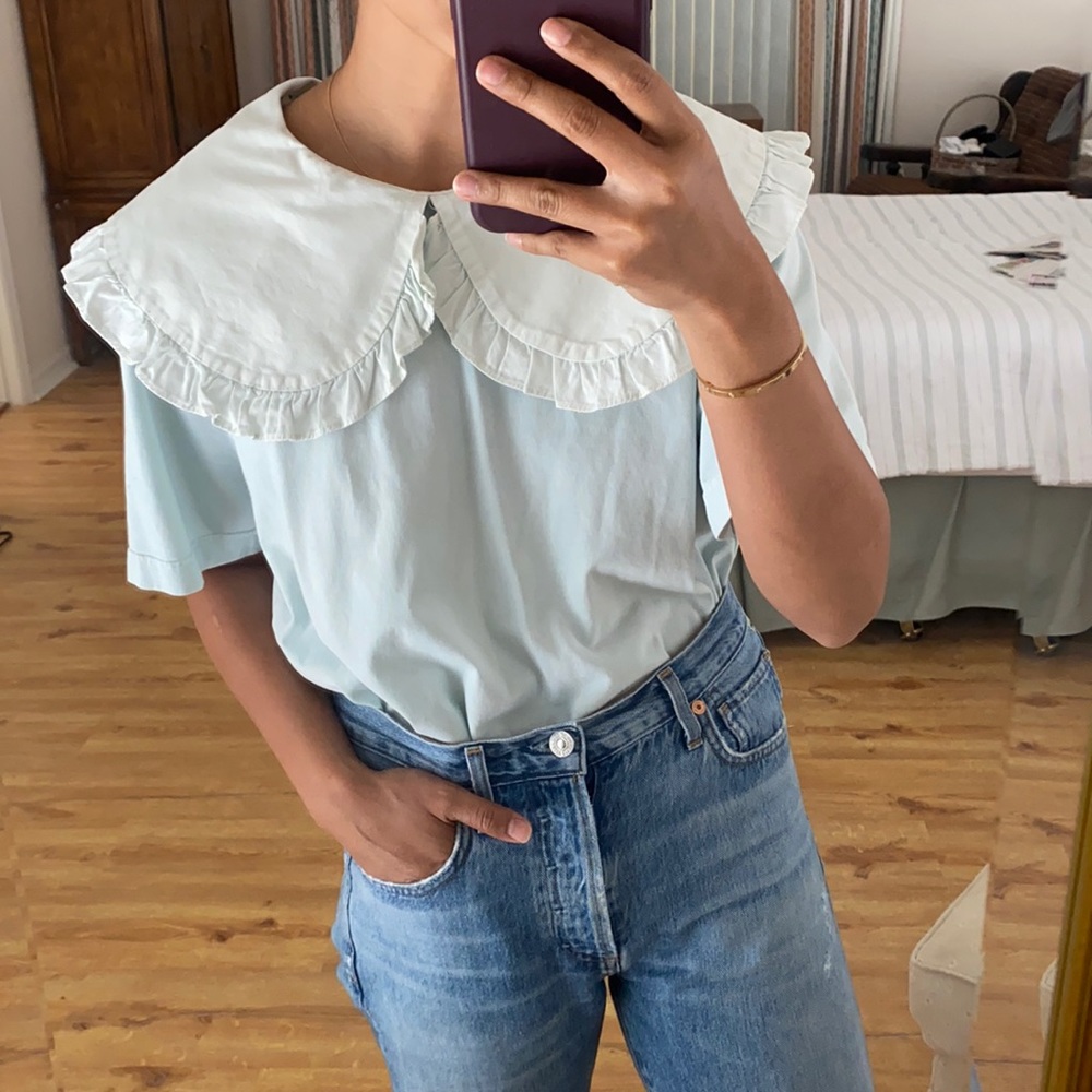Sea NY Ruffle Collar Tee